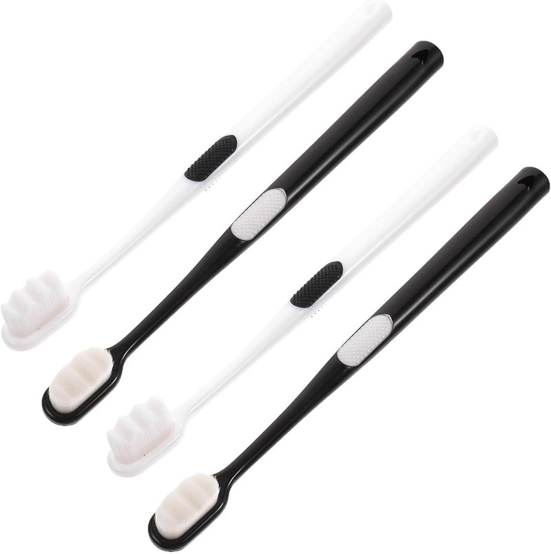 Wide use selected material KICHOUSE Wave Soft Bristle Toothbrush 4pcs Extra Soft Manual Oral Care Tools Pregnant Women and Postpartum Teeth Cleaning Brush with Thousands of Bristles Portable Dental Style Multi-color available build Multi-category warehouse equip All temp range compatible build Heat insulation layer Global upgraded practical design Global upgraded economical craftsmanship Multi-goal comprehensive design User tested optimized build Budget friendly sizing alternatives Safe approved storage space Secure equipped warehouse Easy transit optimized build Gulf climate upgraded quality Flexible sizing options All-scene compatible build Big & small space compatible General compatible design Regional distribution available Daily wear upgraded resistant material Budget friendly trendy design Reinforced edge Solid anti-deform Reliable daily use design Multi-market varied design options - Image 1