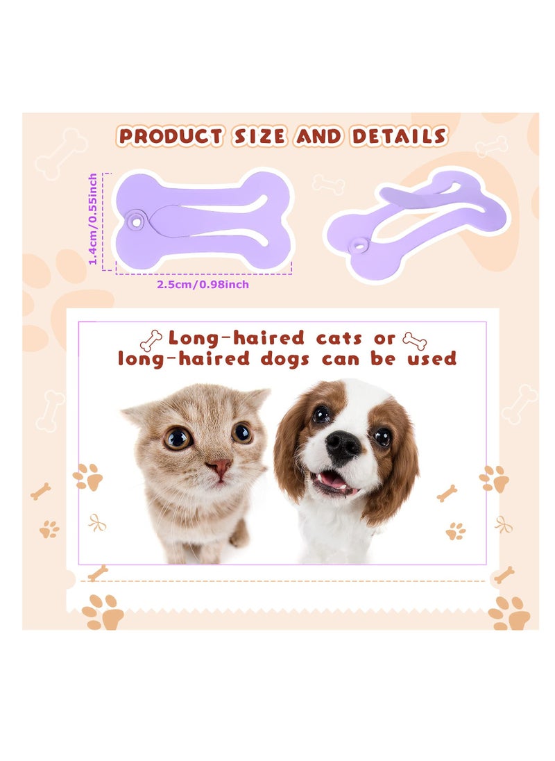 SYOSI - Hair Clips for Dogs Cute 1 Inch Puppy Dog Barrettes Small Bone Snap Hair Clips Multicolor Hair Barrettes for Dog Cat Pet Grooming Bows Hair Accessories (40 Pieces) - Image 1