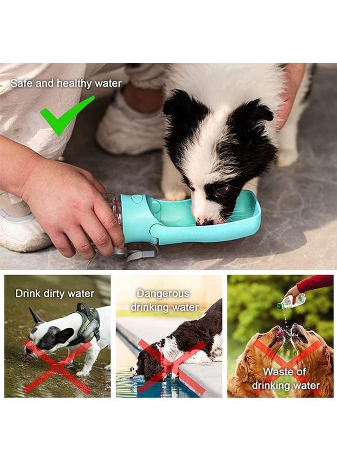 Neostyle Neostyle Foldable Cat Water Bottle Portable Leak Proof Bowl Dispenser Blue  - Image 5
