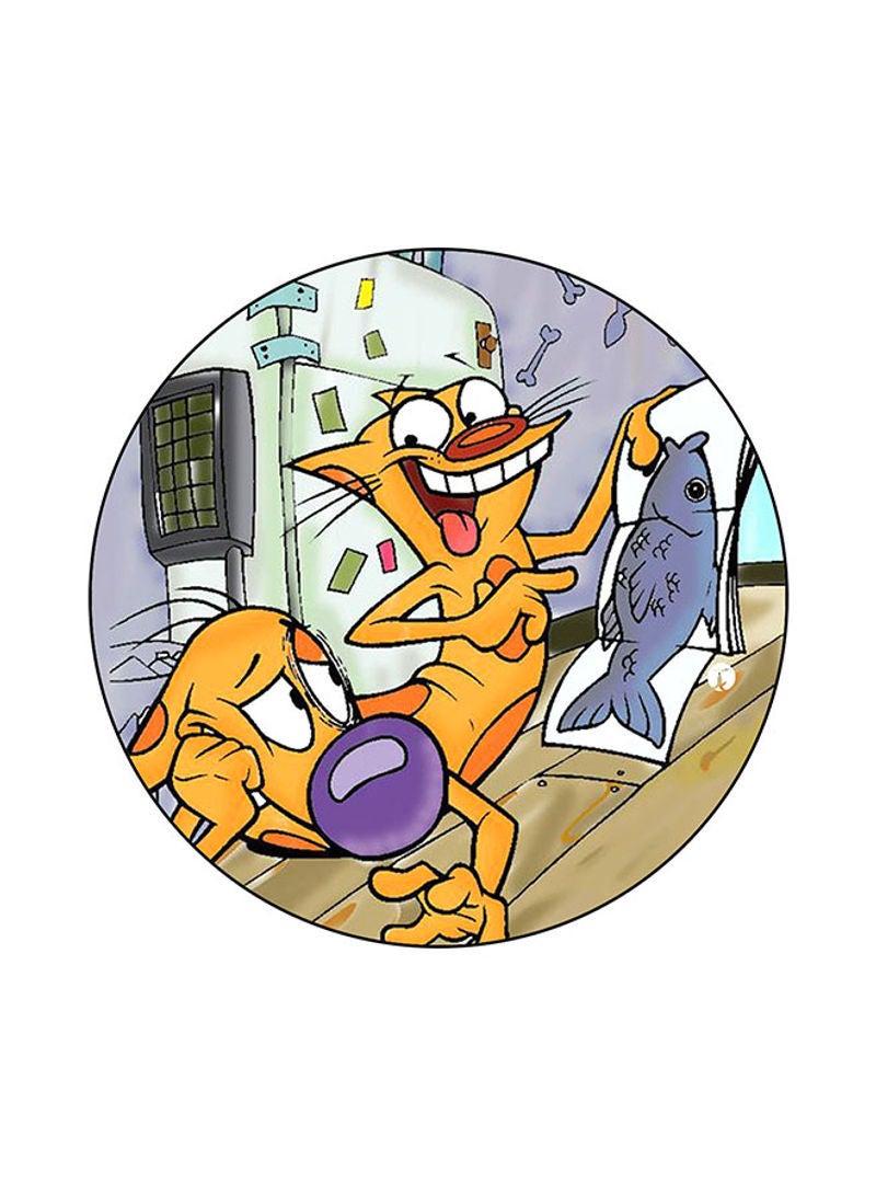 RKN Catdog Printed Mouse Pad Multicolour