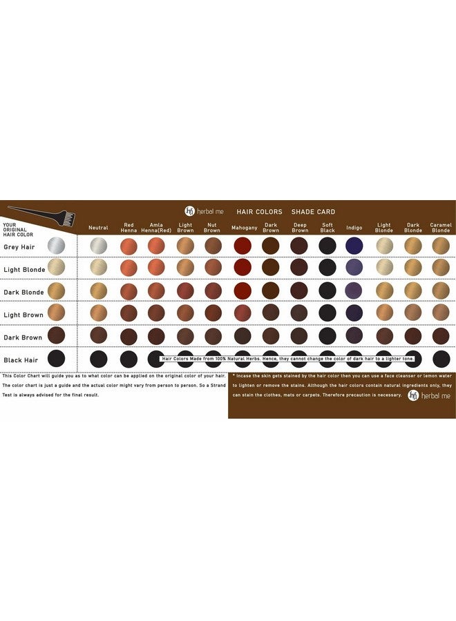 HERBAL ME HM Herbal Me Natural Hair Color | CERTIFIED 100% Natural by Ecocert Greenlife (France) I Chemical Free I No Preservatives I Plant Based Hair Dye I Men & Women (Dark Brown) - Image 5