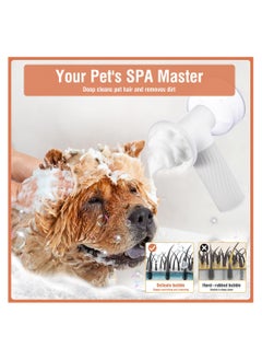 Excefore Auto-Foaming Dog Bath Brush, Electric Foaming Dog Shampoo Brush with Soap Shampoo Dispenser, Soft Silicone Pet Bath Brush Scrubber, Cordless Pet Bath Brush Scrubber Massage Grooming Brush  - Image 3