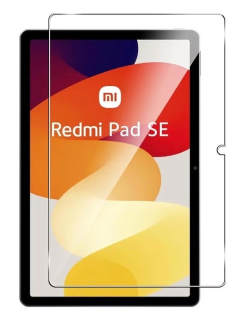 1 قطعة واقي شاشة لجهاز Redmi Pad SE 11 بوصة 2023 من الزجاج المقوى مضاد للخدش وقلم متوافق مع Redmi Pad SE 11 بوصة 2023