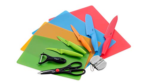 Ozeri Elite Chef 17-Piece Stainless Steel Knife & Cutting Mat Set, in Color - Image 2