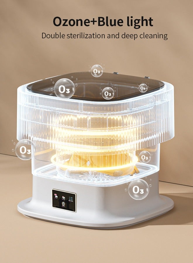 Snooe Folding Automatic Water Refill Shoes Washing Machine Portable Turbine Washer - Image 4