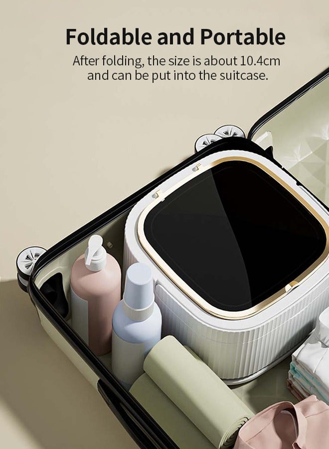 Snooe Folding Automatic Water Refill Shoes Washing Machine Portable Turbine Washer - Image 2