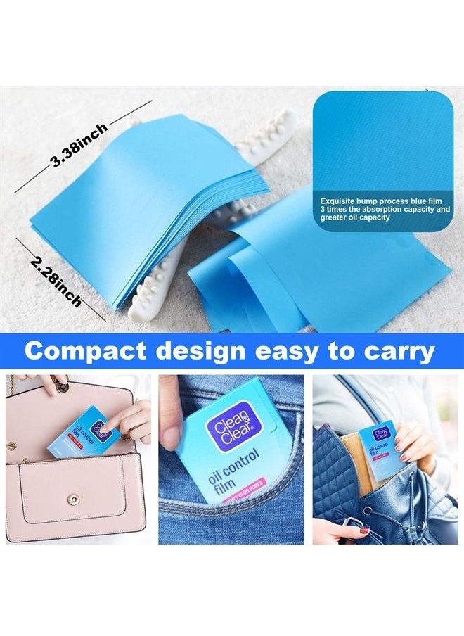 Beauty Kate - Oil Control Film Replacment for Clean & Clear Oil-Absorbing Sheets,6pk(total 360 sheets) Oil Blotting Sheets for Face,9% Larger,Makeup Friendly High-performance Handy Face Blotting Paper for Oily Skin - Image 1
