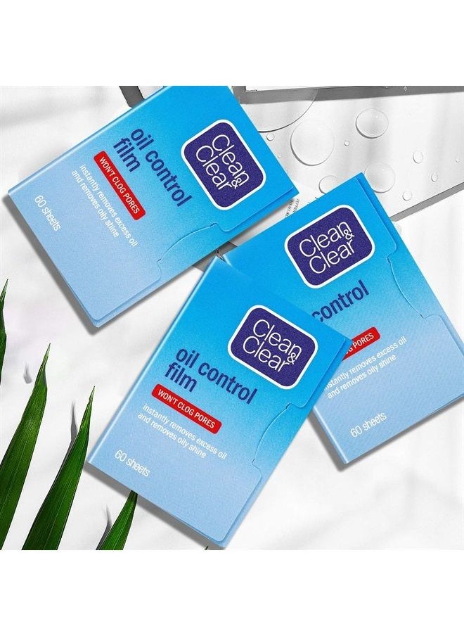 Beauty Kate - Oil Control Film Replacment for Clean & Clear Oil-Absorbing Sheets,6pk(total 360 sheets) Oil Blotting Sheets for Face,9% Larger,Makeup Friendly High-performance Handy Face Blotting Paper for Oily Skin - Image 1