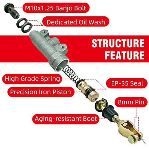 JAVIK اسطوانة فرامل خلفية تناسب سوزوكي DR250 DR350 DR650 - Image 4