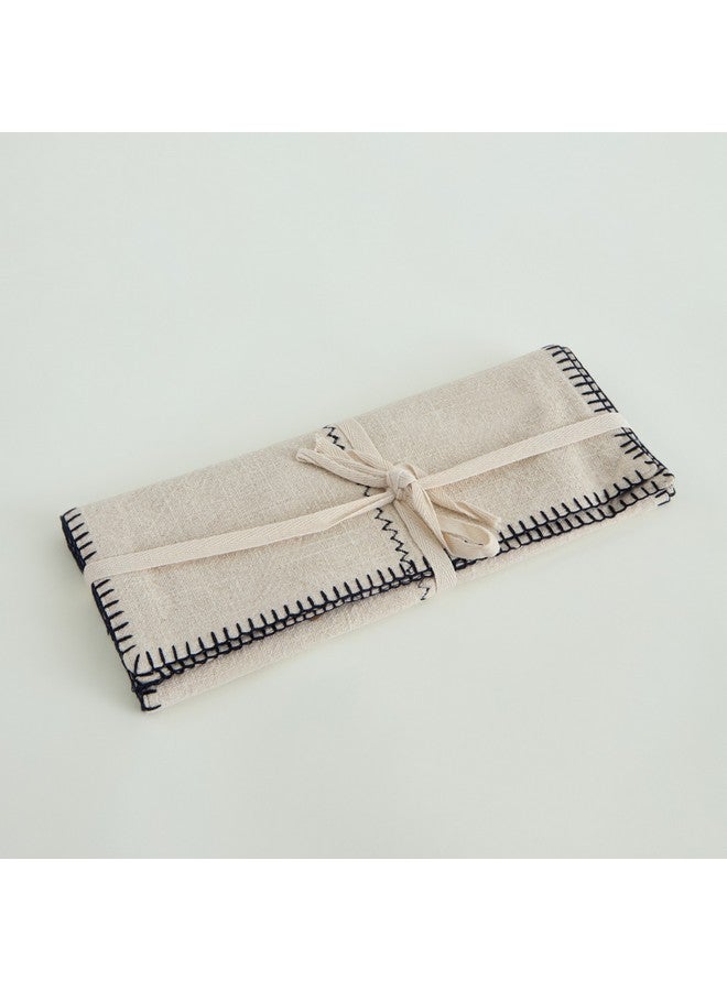 Home Box Naturio 2-Piece Stitch Table Placemat Set 48 x 33 cm  - Image 5