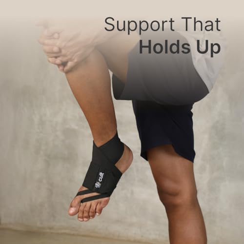 CULT Ankle Support Brace for Men & Women – Compression Sleeve with Breathable Cotton Fabric, Sweat-Absorbent, Anti-Slip Grip – Ideal for Running, Walking, Sports, Workouts & Injury Recovery - Image 2