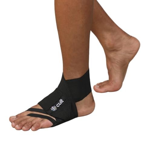 CULT Ankle Support Brace for Men & Women – Compression Sleeve with Breathable Cotton Fabric, Sweat-Absorbent, Anti-Slip Grip – Ideal for Running, Walking, Sports, Workouts & Injury Recovery - Image 1
