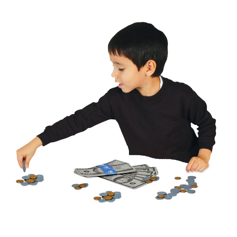 The Learning Journey: Kids Bank Play Money Set - Play Money for Kids - Over $5000 in Realistic Play Money to Build Kids Counting Skills - Ages 5 and Up - Award Winning Toys - Image 2