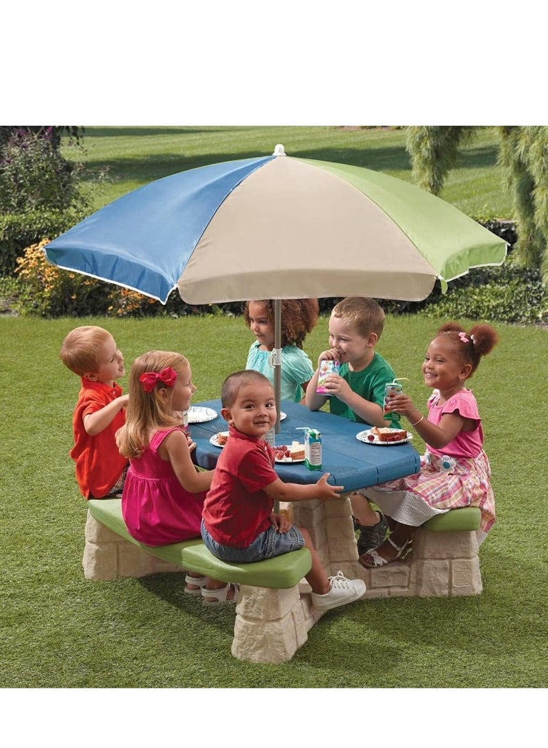 Step2 Step2 Naturally Playful Picnic Table with Umbrella  - Image 3