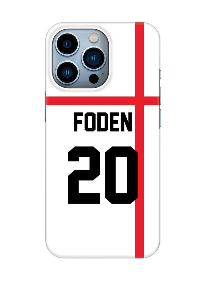 Stylizedd Slim Cover for Apple iPhone 14 Pro Case Snap Classic Series Mobile Cover Hard PC Shield Matte Finish Print -England-Player-Foden - Image 1