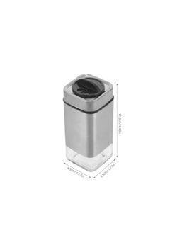 Generic Stainless Steel Square Salt and Pepper Shaker Set with Swivel Head  - Image 1