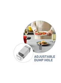 Generic Stainless Steel Square Salt and Pepper Shaker Set with Swivel Head  - Image 2