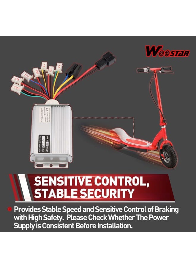 WOOSTAR وحدة تحكم سرعة الدراجة النارية 48V 1000W بديل للسكوتر الكهربائي والدراجة الكهربائية والدراجة الثلاثية والفرشاة - Image 4