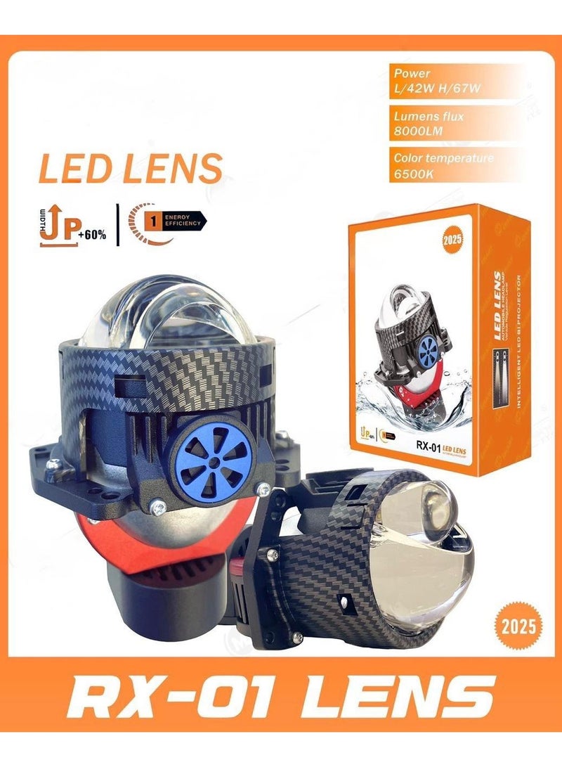 RX-01 LED Lens, 8000LM, 42W/67W, 6500K Colour Temperature, Energy Efficient Projector  - Image 1
