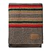 Pendleton بطانية كامب ياكيم من بندلتون توين 66 × 84 صوف قطن كبيرة قابلة للتنظيف الجاف ناعمة ومتينة للاستخدام في المنزل والسفر والرحلات والنزهات باللون مينيرال أمبر - Image 3