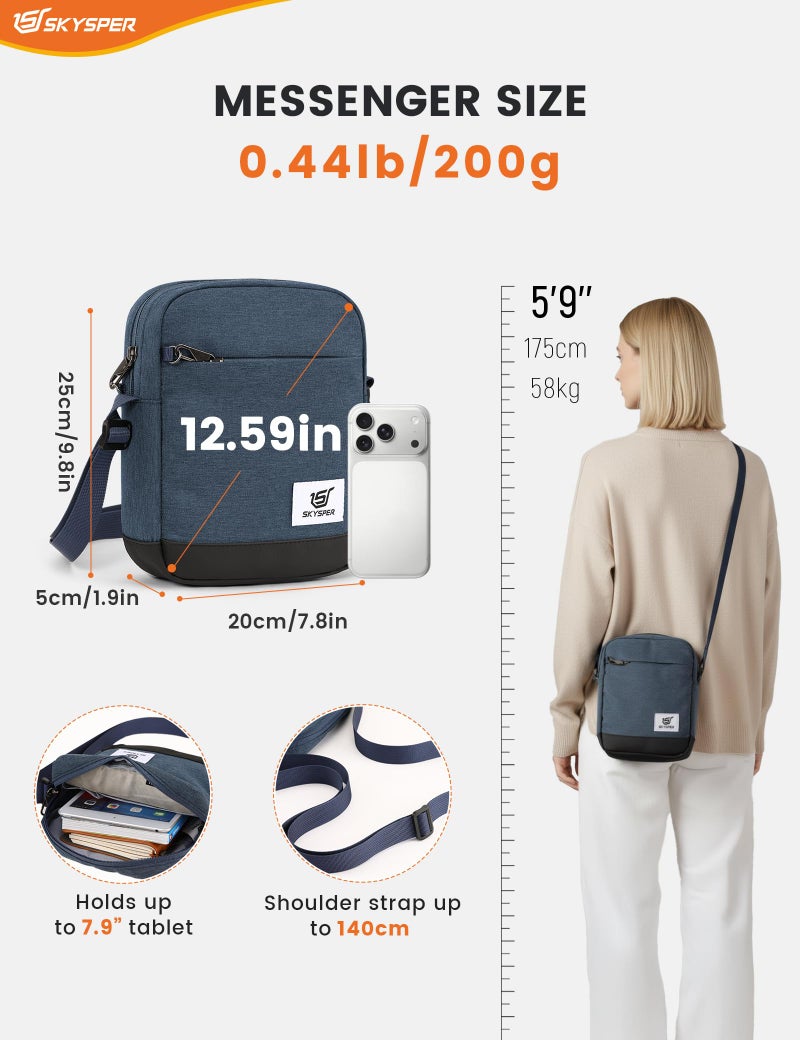 SKYSPER Small Anti Theft Crossbody Bag RFID MIni Sling Bag Travel Purse Small Shoulder Bag - Image 2