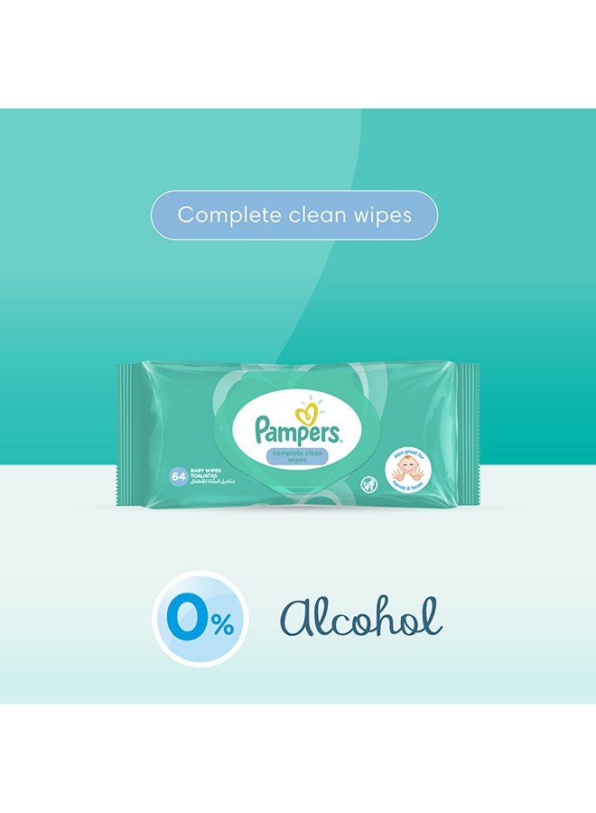 بامبرز مناديل مبللة كومبليت كلين للأطفال، 36 قطعة، +13 كجم 0٪ كحول - Image 2