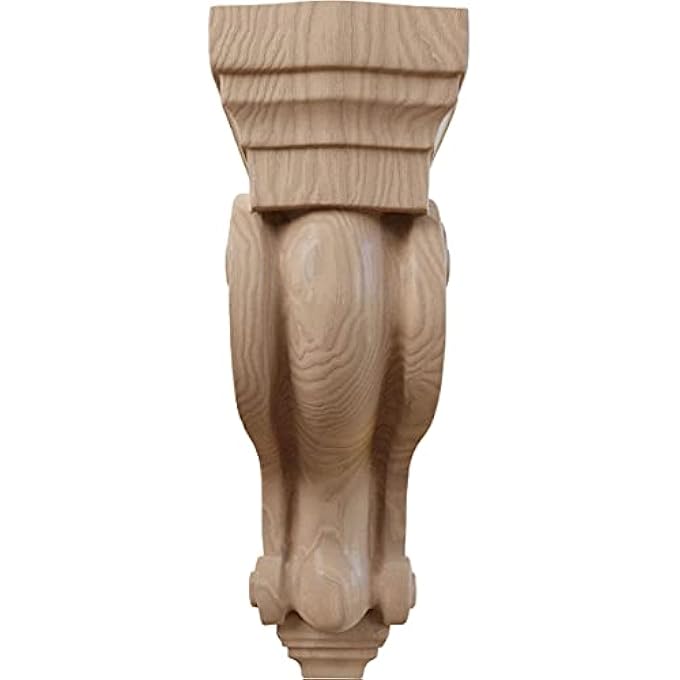 COR03X06X10TSGM BOSTON TRADITIONAL SCROLL WOOD CORBEL, 3 3/8"W X 6 1/2"D X 10 1/2"H, MAHOGANY - Image 2