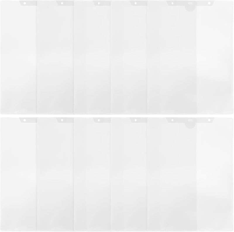 10pcs A4 Plastic File Folder Bags 23x32cm Hanging Document Protectors for Office Use Portable File Holders for Study and Paper Storage - Image 1