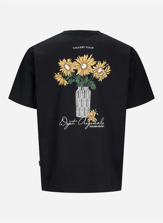 JACK & JONES Graphic Print Crew Neck T-Shirt