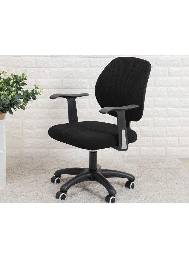 NIBEMINENT 2-Piece Waterproof Chair Cover Set Black One Size - Image 2