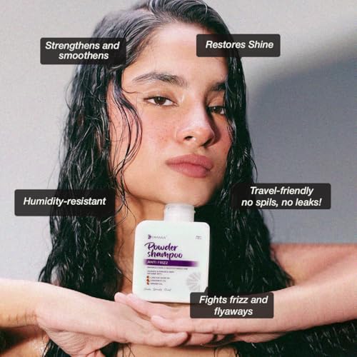 DIAMIA Anti-Frizz Shampoo Powder 50g | Travel-Friendly | Powder-to-Foam for Smooth, Frizz-Free Hair | With Coconut & Argan Oil | Hydrating & Frizz-Control | Sulphate & Paraben-Free - Image 3