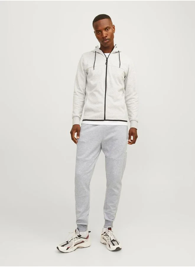 JACK & JONES Grey Jogger Pants for Men