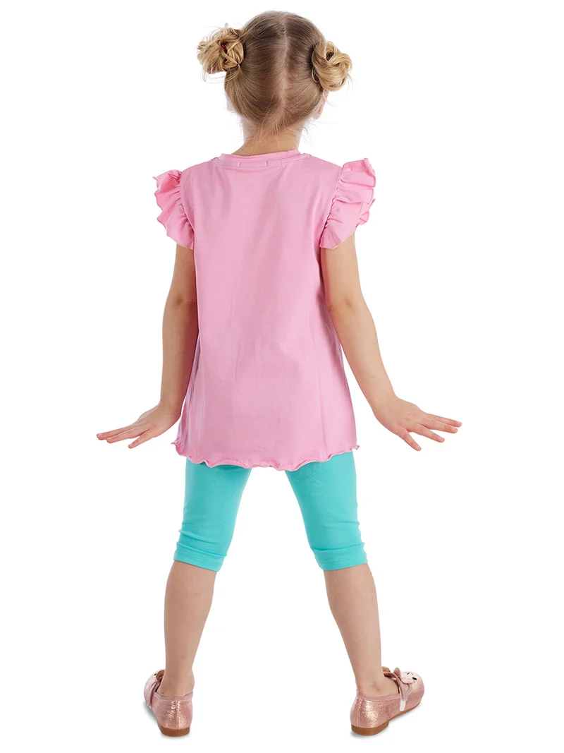 دينوكيدس طقم تونيك وسروال ضيق بتصميم أرنبة