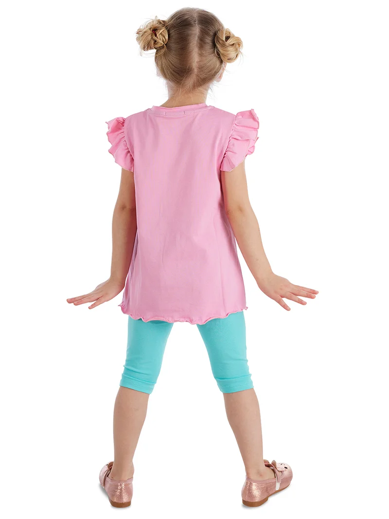 دينوكيدس طقم تونيك وسروال ضيق بتصميم أرنبة