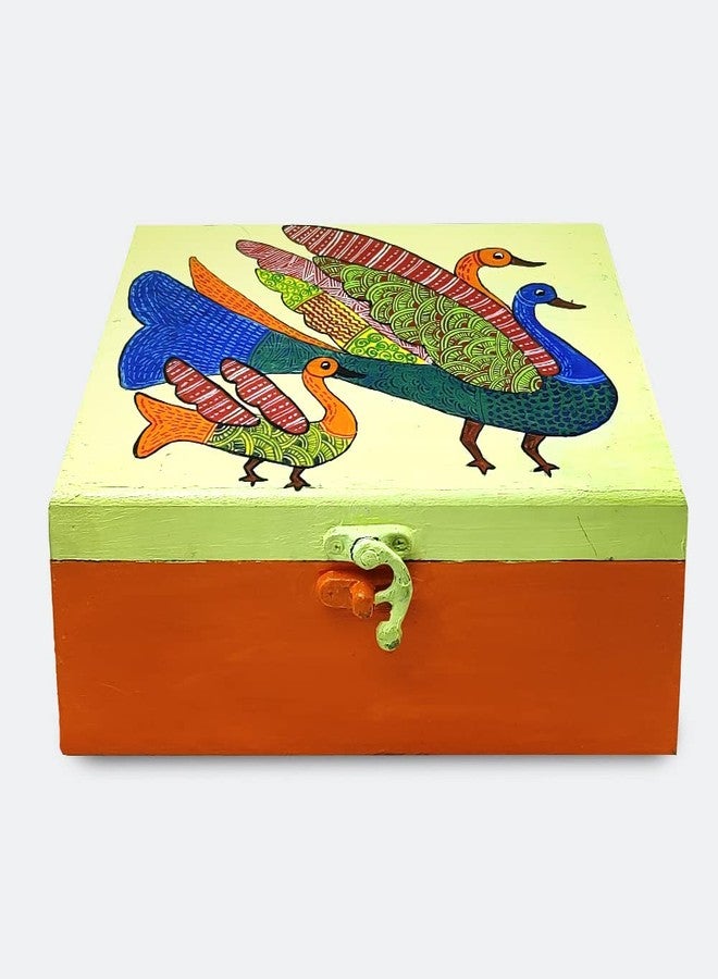 Penkraft Exquisite Jewellery Box hand-painted with an original Gond Art design!! - Image 4