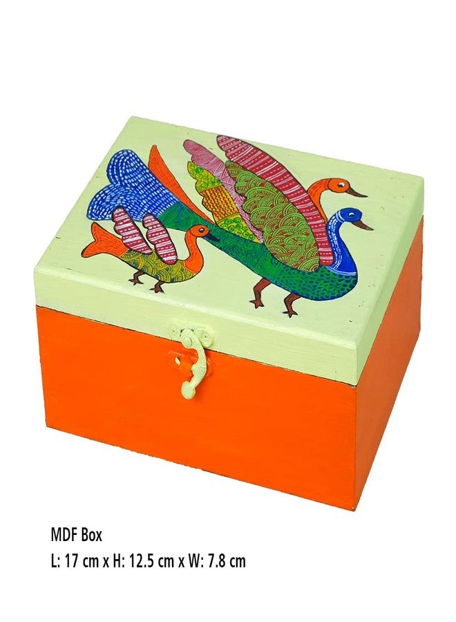 Penkraft Exquisite Jewellery Box hand-painted with an original Gond Art design!! - Image 2