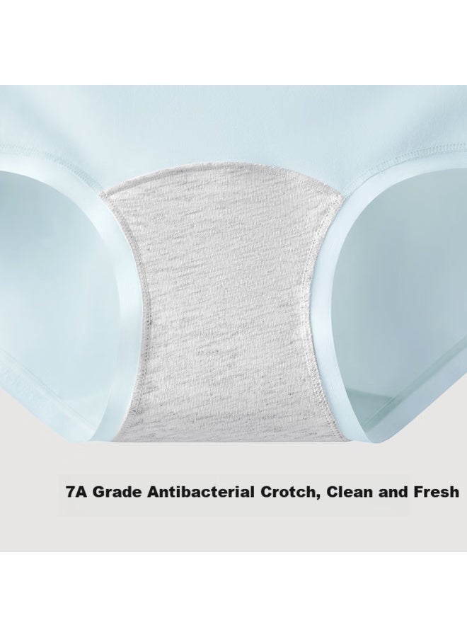 Youkeshu Class A Baby Cotton Women's Underwear Women's Pure Cotton 7a Antibacterial Extended Crotch High Elasticity Breathable Combed Cotton Girls' Triangle Panties - Image 1