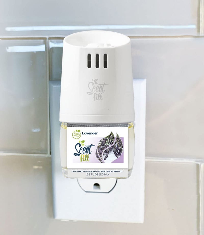 Scent Fill 100% Natural Lavender Plug in Air Freshener, Scented Oil Refills, 3 Refills - Image 2