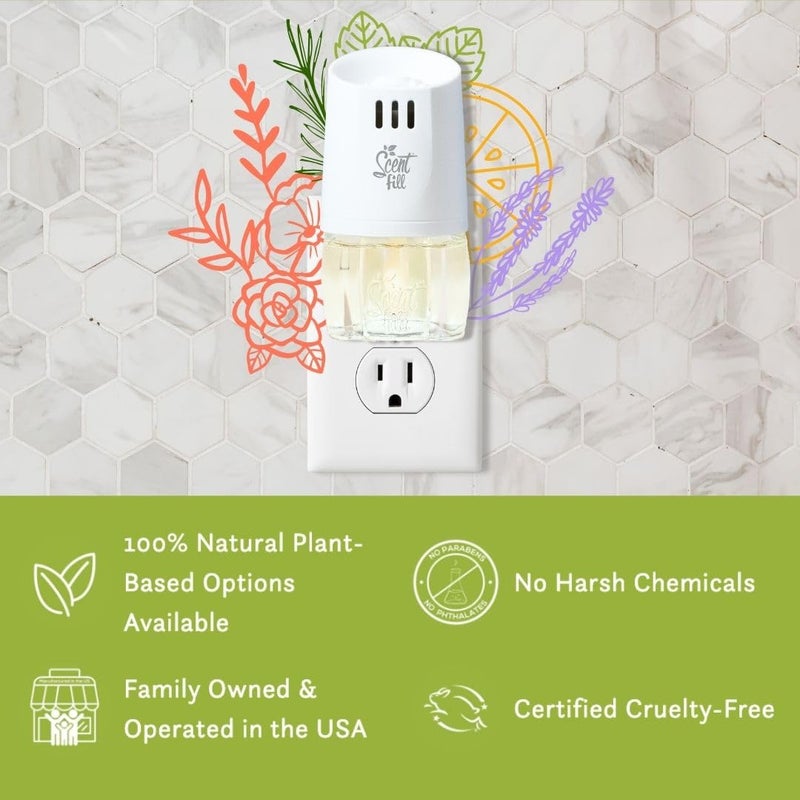 Scent Fill 100% Natural Lavender Plug in Air Freshener, Scented Oil Refills, 3 Refills - Image 5