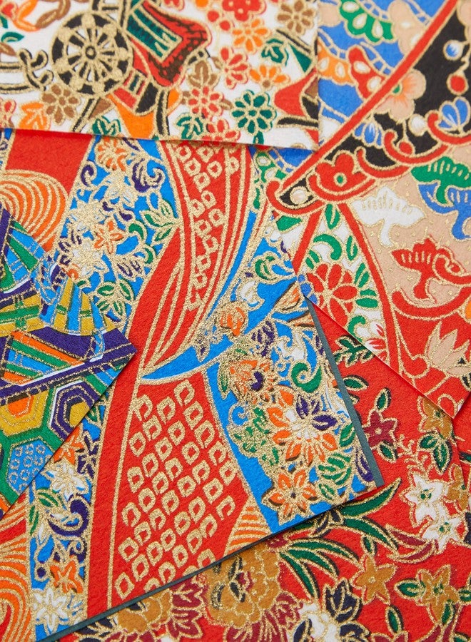 Aitoh Yuzen Washi Chiyogami Origami Paper, 4 by 4-Inch, 40 Sheets - Image 3