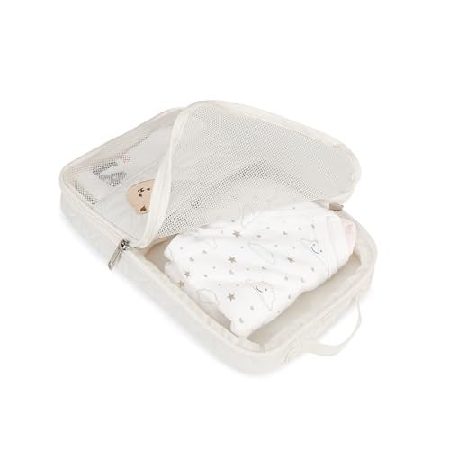 MOMIGO Baby Diaper Bag Organizer Pouches - 2 Pack Waterproof Pod Hanging Diaper Bag Cute Bear Mesh Bag Reusable, Washable or Baby Cloth Diapers - Image 2