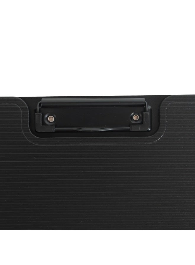 تانجو Tango File Folder Board، لوح أوراق قابل للطي، ملف السكرتير، ملف الاجتماع، لوح المستندات، لوح الكتابة، ملف التمرير، Signature Sales، عمودي سميك ومقوى، أسود - Image 4