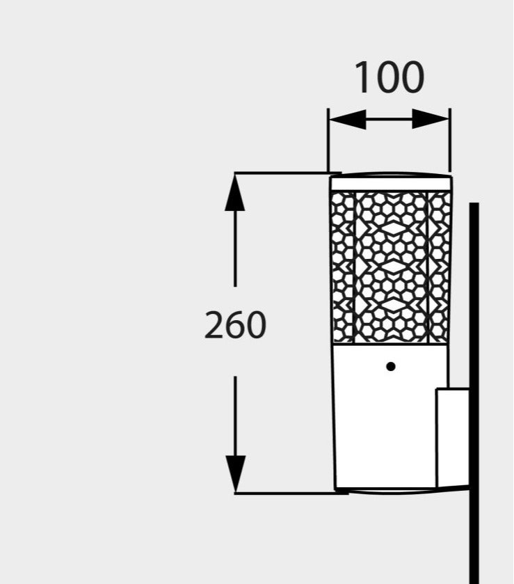 فوماغالي فوماجاليCarlo/Deco (DR3.570)  حائط لون رمادي 3.5 وات لون إضاءة أصفر - Image 3