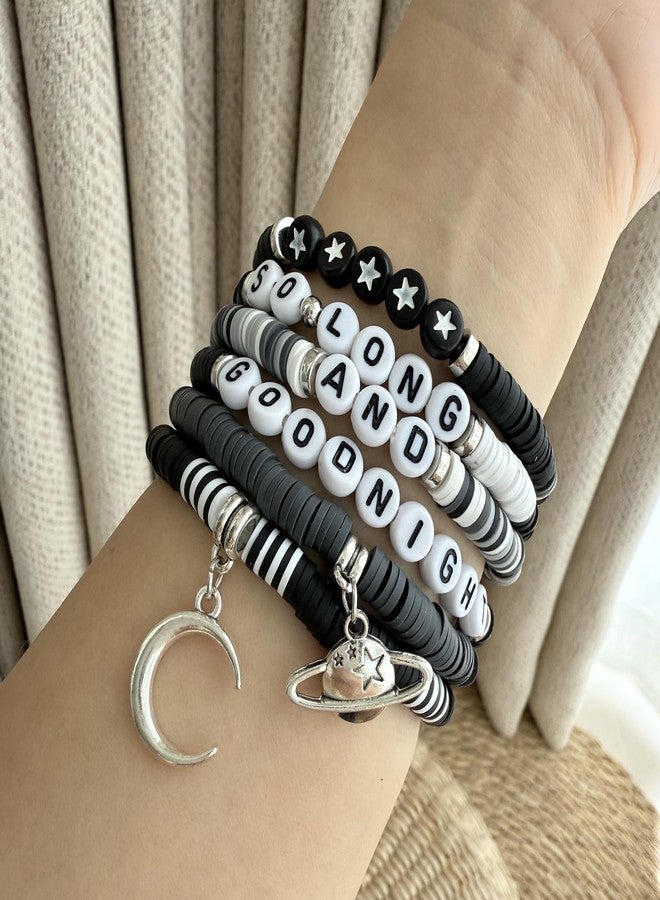 IDesign Punk Rock Bracelet Black Concert Inspired Bracelet Jewelry for Fans Party Dress Outfit Merch (goodnight) - Image 4