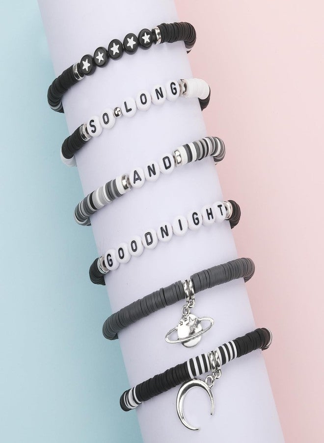 IDesign Punk Rock Bracelet Black Concert Inspired Bracelet Jewelry for Fans Party Dress Outfit Merch (goodnight) - Image 5