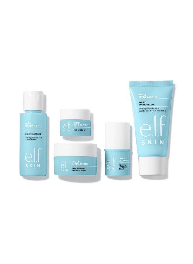 e.l.f. e.l.f. Jet Set Hydration Kit, Travel Friendly Hydrating Skincare Set, Face Cleanser, Balm, Moisturizer, Eye Cream & Night Cream, Vegan & Cruelty-Free - Image 2