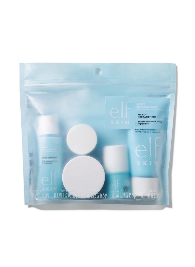 e.l.f. e.l.f. Jet Set Hydration Kit, Travel Friendly Hydrating Skincare Set, Face Cleanser, Balm, Moisturizer, Eye Cream & Night Cream, Vegan & Cruelty-Free - Image 1
