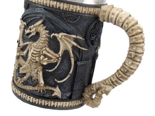 Things2Die4 Dragon Skeleton Tankard 16 oz. Mug - Image 4
