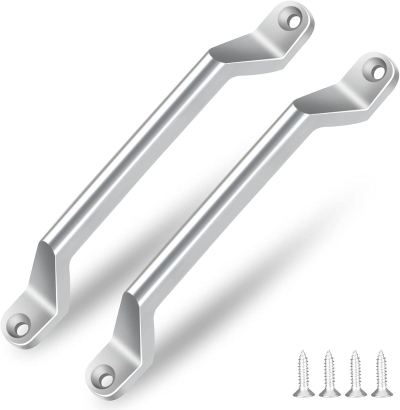 ESUDNT RV Grab Door Handle, Heavy Duty 304 Stainless Steel Metal for Camper, Trailer, Cargo Trailer, Motor Home, Boat, Automotive, Cart (2 Pack, Come with Screws) - Image 1