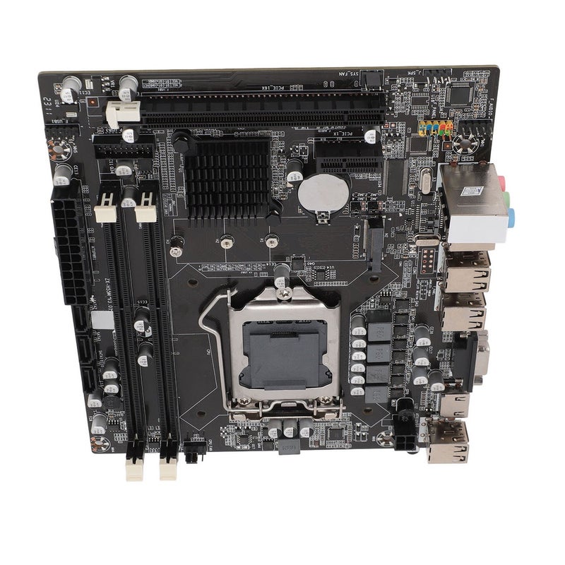 لوحة أم حاسوب H55 احترافية M.2 NGFF LGA 1156 فتحة DDR3 8 قناة ذاكرة 4 مرحلة مزود طاقة لوحة أم للألعاب - Image 5